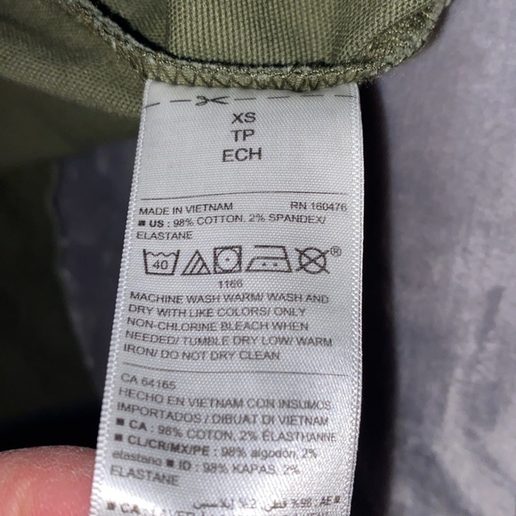 XS Old Navy Utility Jacket. Olive green color. Outerwear. Coat overcoat … - Picture 9 of 10